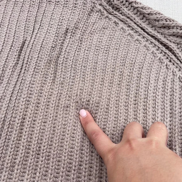 COPY - Women's Main Strip Turtle Neck Poncho Sweater - Sz. M - Picture 2 of 5